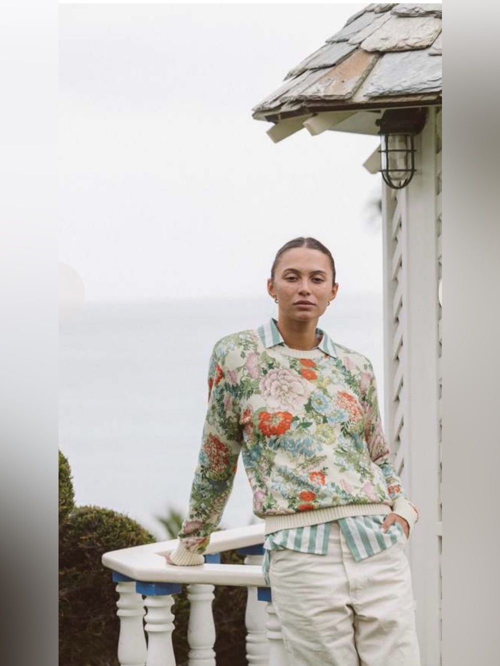 Trovata Birds of Paradis Barbara Floral Crewneck Sweater - Size S - $358
